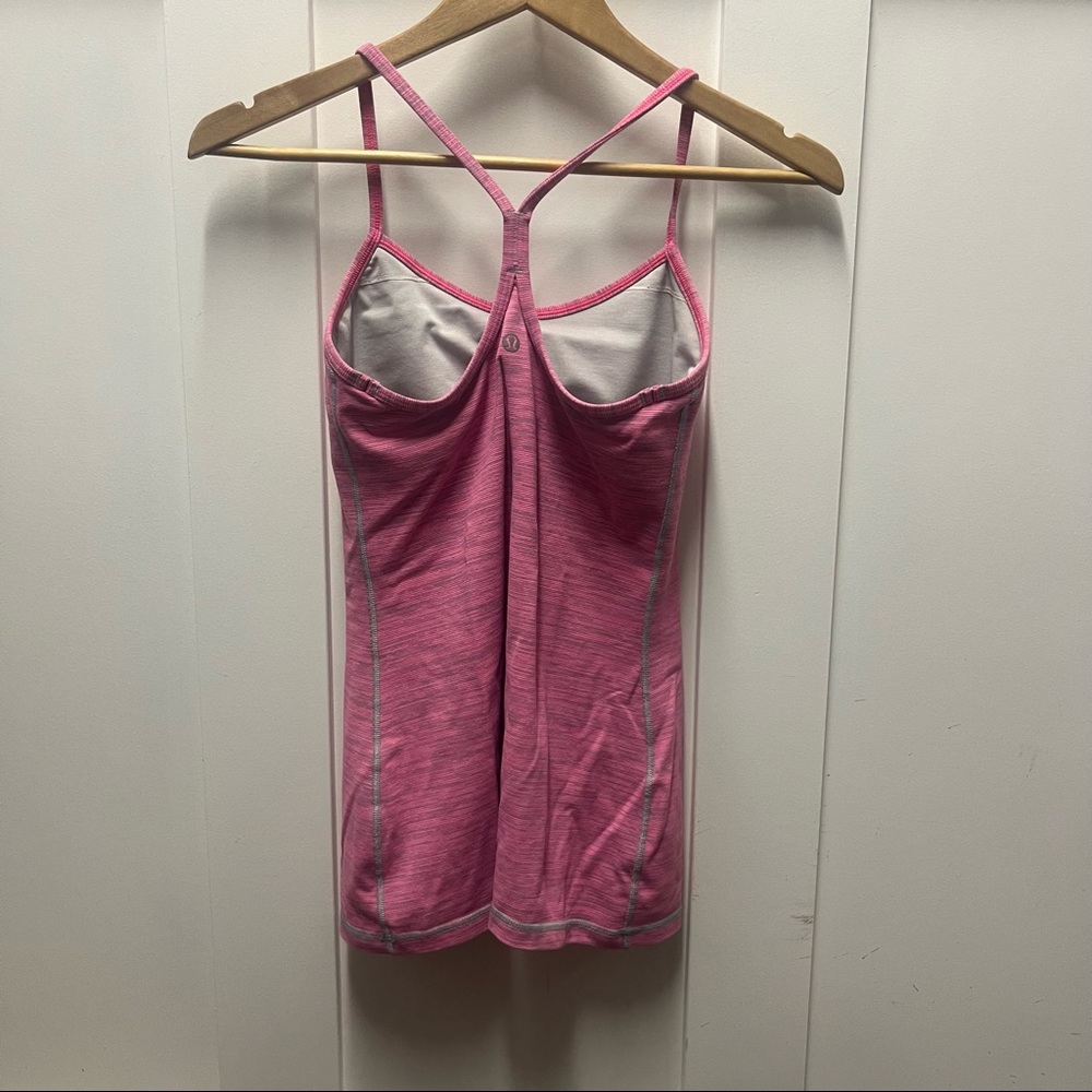 Lululemon pink Power Y tank top size 6 - Picture 2 of 4